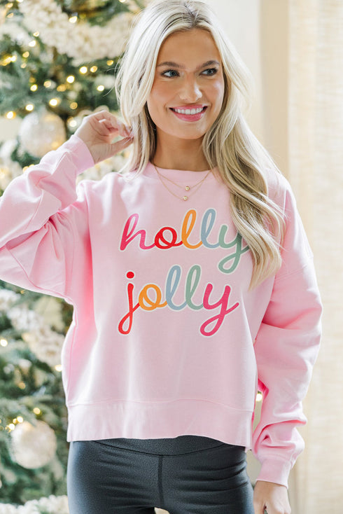 Retro Script Graphic Crewneck Pullover Sweatshirt