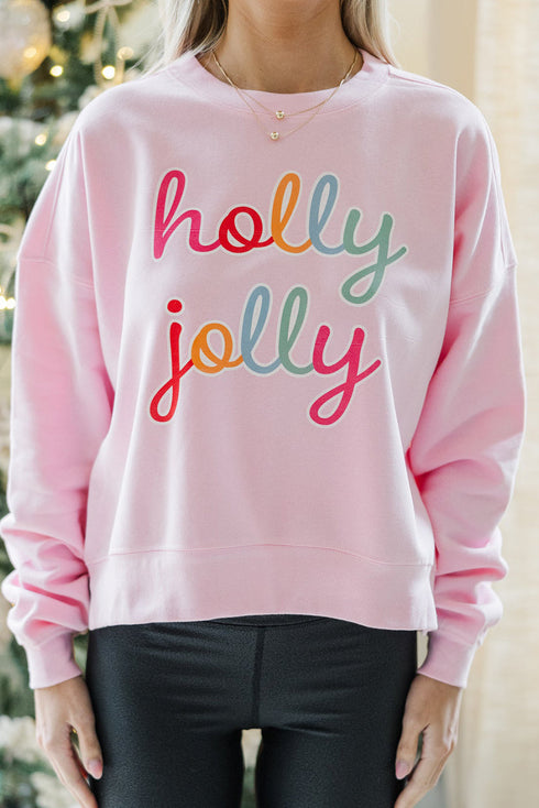 Retro Script Graphic Crewneck Pullover Sweatshirt