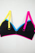 Retro Sport Contrast High Waisted Bikini Set