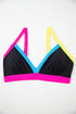 Retro Sport Contrast High Waisted Bikini Set