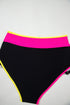 Retro Sport Contrast High Waisted Bikini Set
