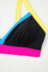 Retro Sport Contrast High Waisted Bikini Set