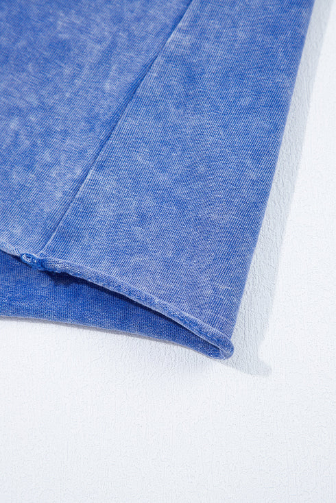 Retro Star Patched Wide Leg Cotton Lounge Set