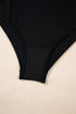 Retro Style Square Neck Belted Shaping One Piece