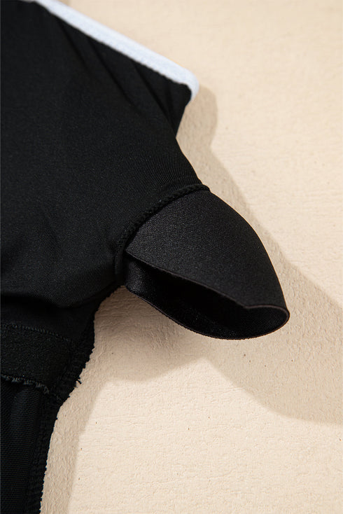 Retro Style Square Neck Belted Shaping One Piece