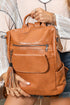 Retro Tassel Fringe Faux Leather Bucket Style Backpack
