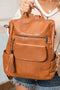 Retro Tassel Fringe Faux Leather Bucket Style Backpack