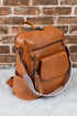 Retro Tassel Fringe Faux Leather Bucket Style Backpack