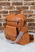 Retro Tassel Fringe Faux Leather Bucket Style Backpack