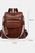 Retro Tassel Fringe Faux Leather Bucket Style Backpack