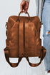 Retro Tassel Fringe Faux Leather Bucket Style Backpack