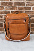 Retro Tassel Fringe Faux Leather Bucket Style Backpack