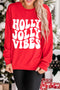 Retro Typography Graphic Print Relaxed Crewneck Sweatshirt