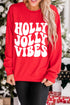 Retro Typography Graphic Print Relaxed Crewneck Sweatshirt