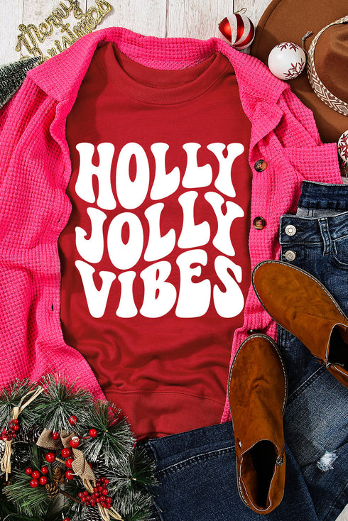 Retro Typography Graphic Print Relaxed Crewneck Sweatshirt