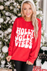 Retro Typography Graphic Print Relaxed Crewneck Sweatshirt
