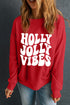 Retro Typography Graphic Print Relaxed Crewneck Sweatshirt