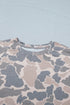 Retro Western Style Camouflage Print Tee
