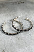 Retro Western Style Gem Inlay Alloy C Shape Earrings