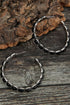 Retro Western Style Gem Inlay Alloy C Shape Earrings