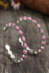 Retro Western Style Gem Inlay Alloy C Shape Earrings