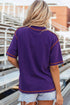 Reversible Accent Stitched Mock Neck T Shirt