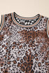 Reversible Checkerboard And Leopard Print Mesh Tank Top