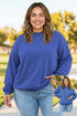 Reversible Exposed Seam Detail Mock Neck Layering Sweatshirt