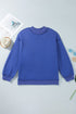 Reversible Exposed Seam Detail Mock Neck Layering Sweatshirt
