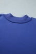 Reversible Exposed Seam Detail Mock Neck Layering Sweatshirt