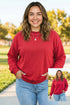 Reversible Exposed Seam Detail Mock Neck Sweatshirt