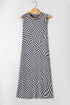 Reversible Leopard Checkered Print Sleeveless Maxi Dress
