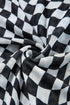 Reversible Leopard Checkered Print Sleeveless Maxi Dress
