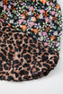 Reversible Leopard Floral Ruffle Hem Southern Maxi Skirt
