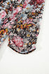Reversible Mesh Leopard Floral Print Short Sleeve Midi Dress