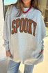 Reversible Slogan Print Mock Neck Double Sided Graphic Sweatshirt