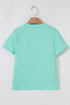 Rhinestone Bow Appliqu? Short Sleeve Jersey Tee