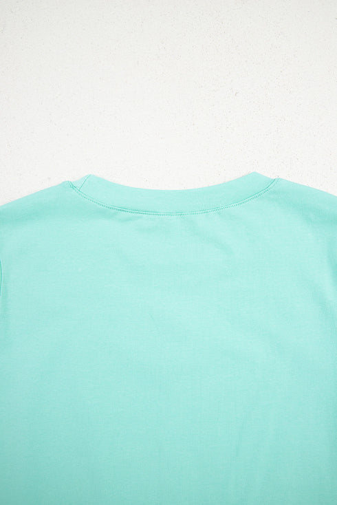 Rhinestone Bow Appliqu? Short Sleeve Jersey Tee