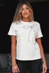 Rhinestone Bow Appliqu? Short Sleeve Jersey Tee