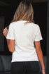 Rhinestone Bow Appliqu? Short Sleeve Jersey Tee