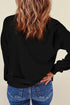 Rhinestone Embellished Love Graphic Drop Shoulder Sweatshirt