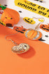 Rhinestone Embellished Pumpkin Design Hook Earrings