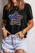Rhinestone Embellished Star Graphic Short Sleeve Knit Tee