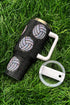 Rhinestone Embellished Volleyball Graphic Travel Tumbler