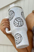 Rhinestone Embellished Volleyball Graphic Travel Tumbler