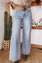 Rhinestone Embellished Western Ripped Cotton Shift Fit Denim Jeans