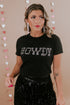 Rhinestone Howdy Graphic Slim Fit Crew Neck Tee