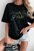 Rhinestone Letter Graphic Crew Neck Short Sleeve Tee