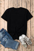 Rhinestone Smiley Face Star Eye Graphic Tee
