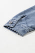 Rhombus Stitched Pattern Button Pocketed Denim Jacket